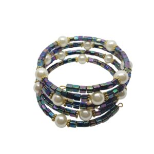 metalic-beads-pearl-like-accents-bracelet