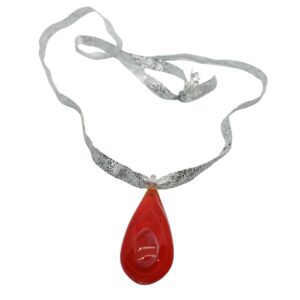 silver-glitter-cord-red-glass-charm-necklace